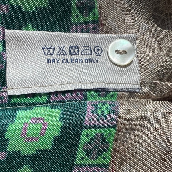 Pierre-Louis Mascia 100% Silk Dress, XL, Geometric Design, Maxi Dress - Picture 16 of 16